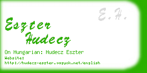 eszter hudecz business card